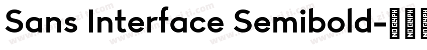 Sans Interface Semibold字体转换